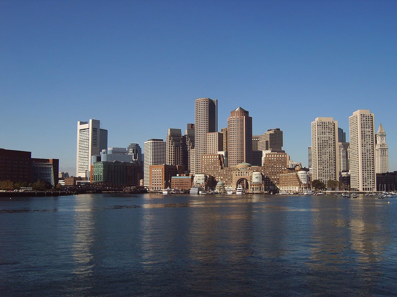 Boston Harbor at the end of a private East Coast journey