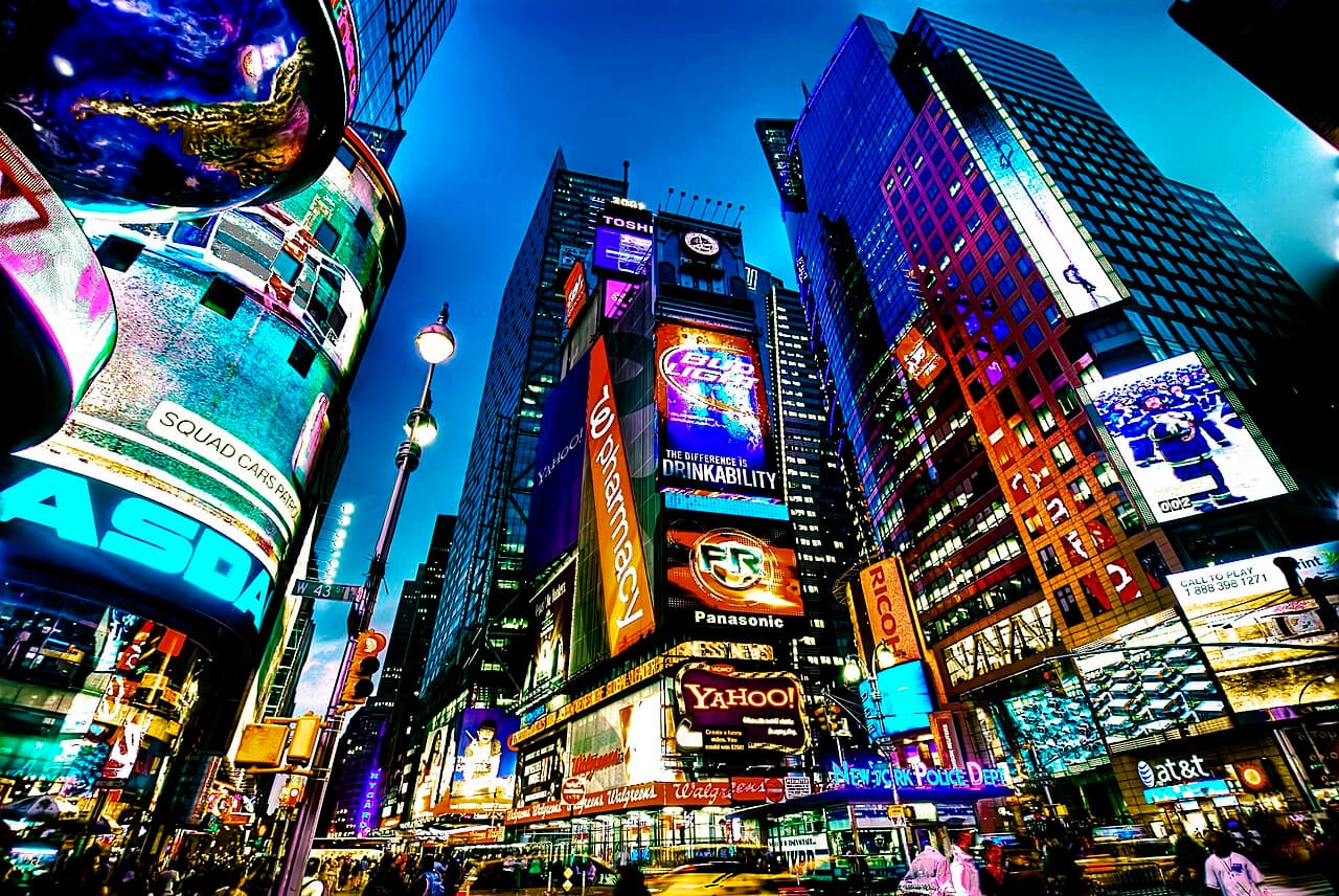 Times Square during a planned hourly private-driver itinerary